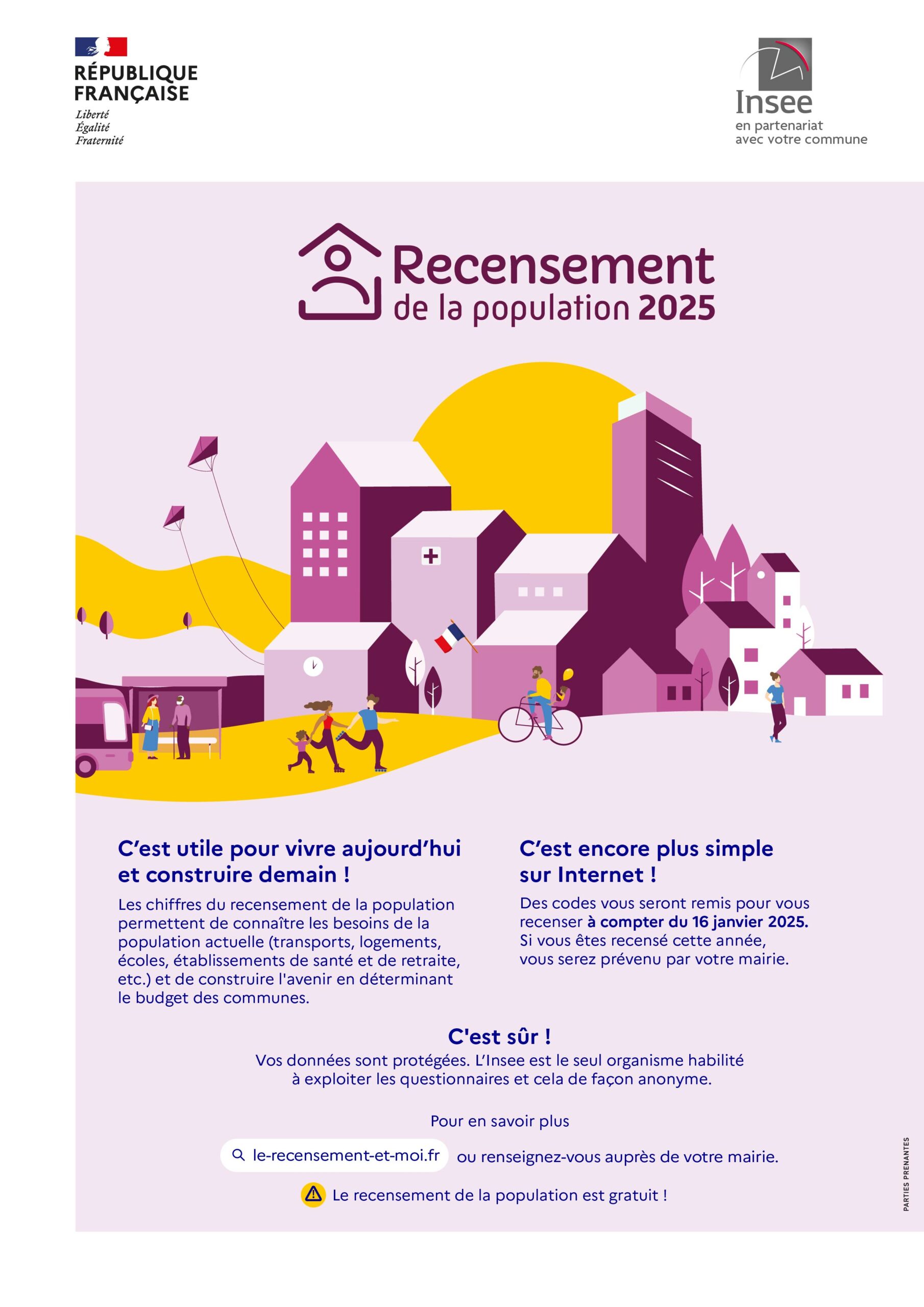 Recensement INSEE population 2025