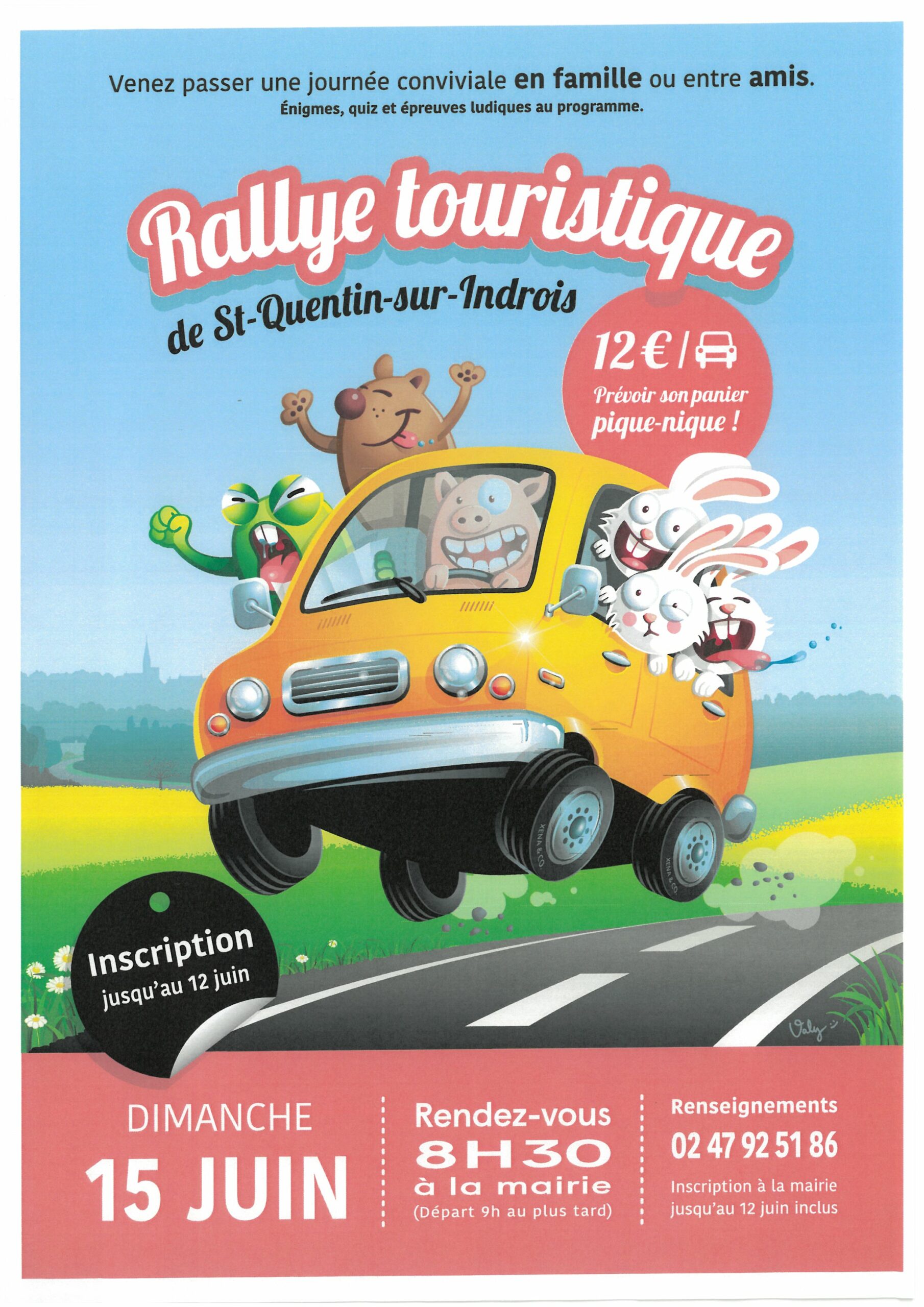 RALLYE TOURISTIQUE ST QUENTION SUR INDROIS