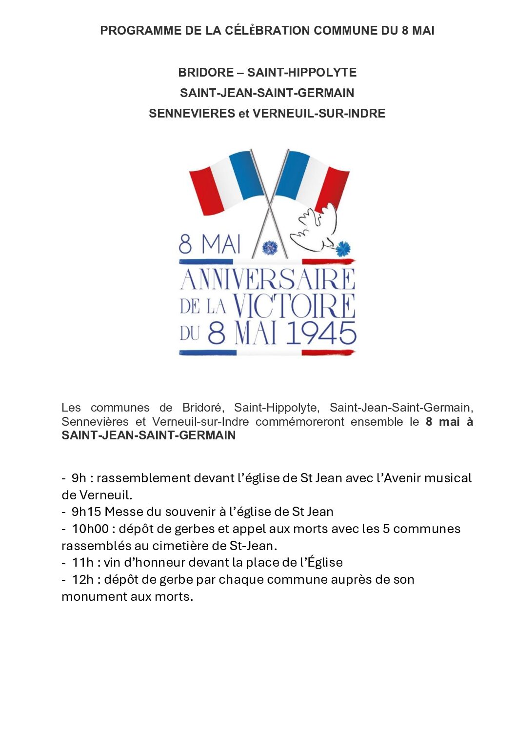 CEREMONIE DU 08 MAI